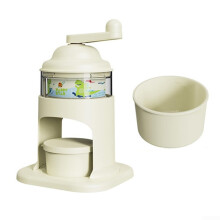 Manual Ice Crusher Hand Crank Shaved Ice Maker for Home Cocktails and Snow Cones