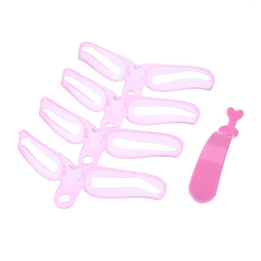 Eyebrow Stencil Kit 4PCS Set with Reusable Shaping Templates for Symmetrical Brow Grooming