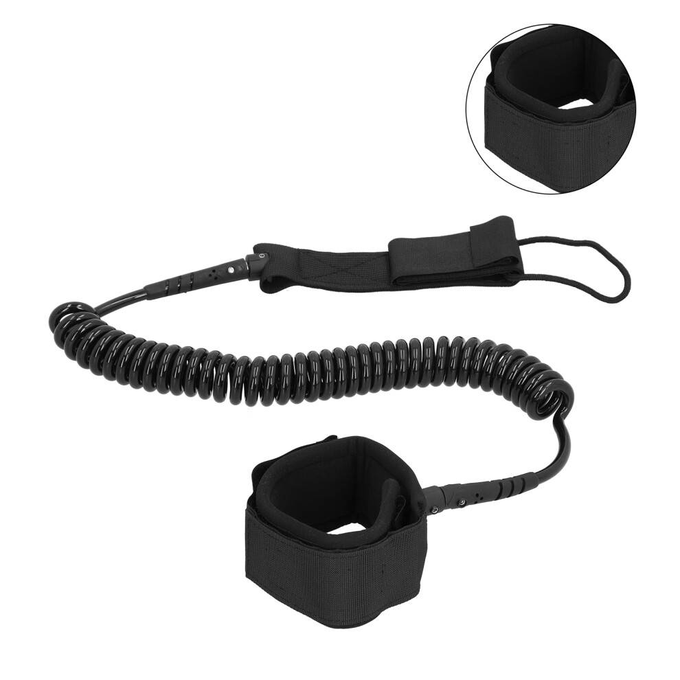 7Mm Surfboard Ankle Leash For Stand Up Paddle Board Safety Black 9421382448050