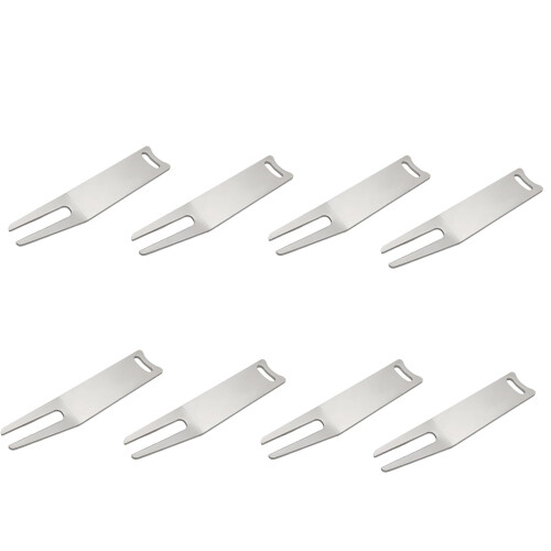 8Pcs Metal Golf Divot  Tool Set for Precise Green Maintenance with RustResistant Finish