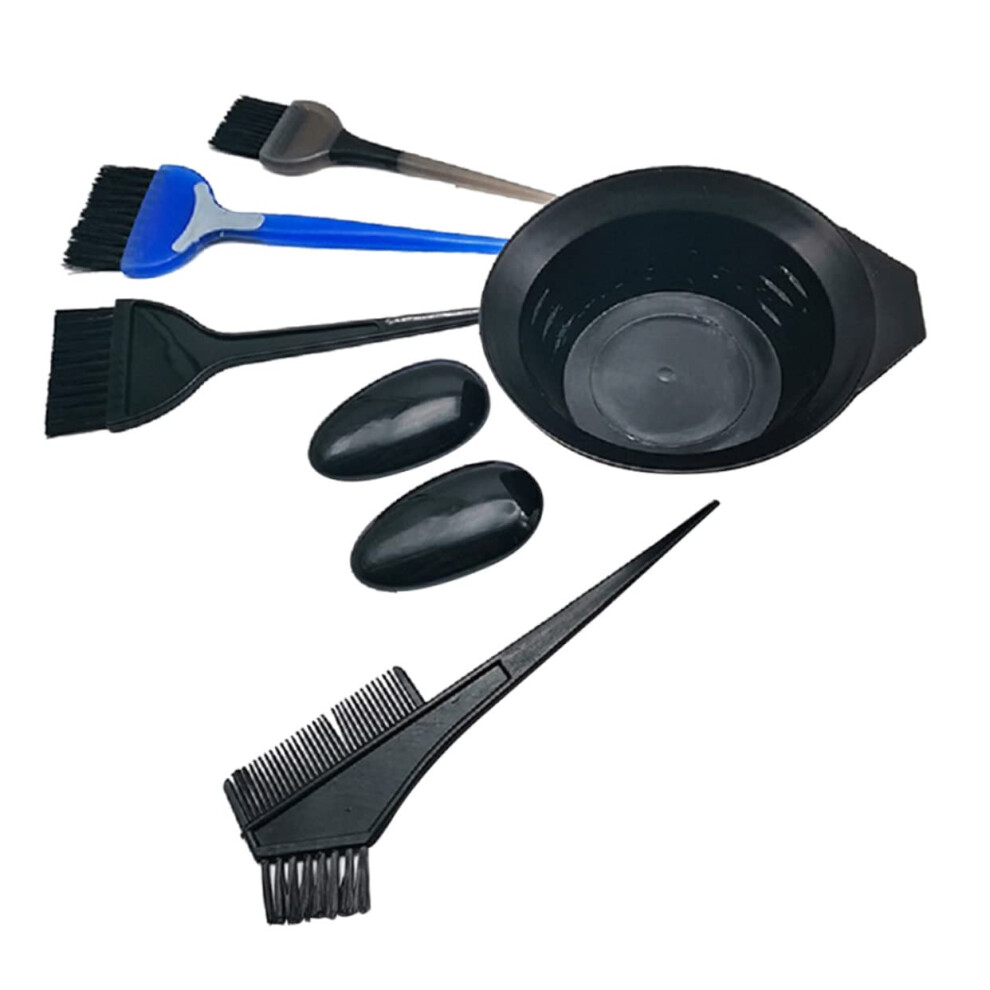 Hair Dye Brush Set 7pcs AllinOne Coloring Kit with Mixing Bowl for Salon and Home Use