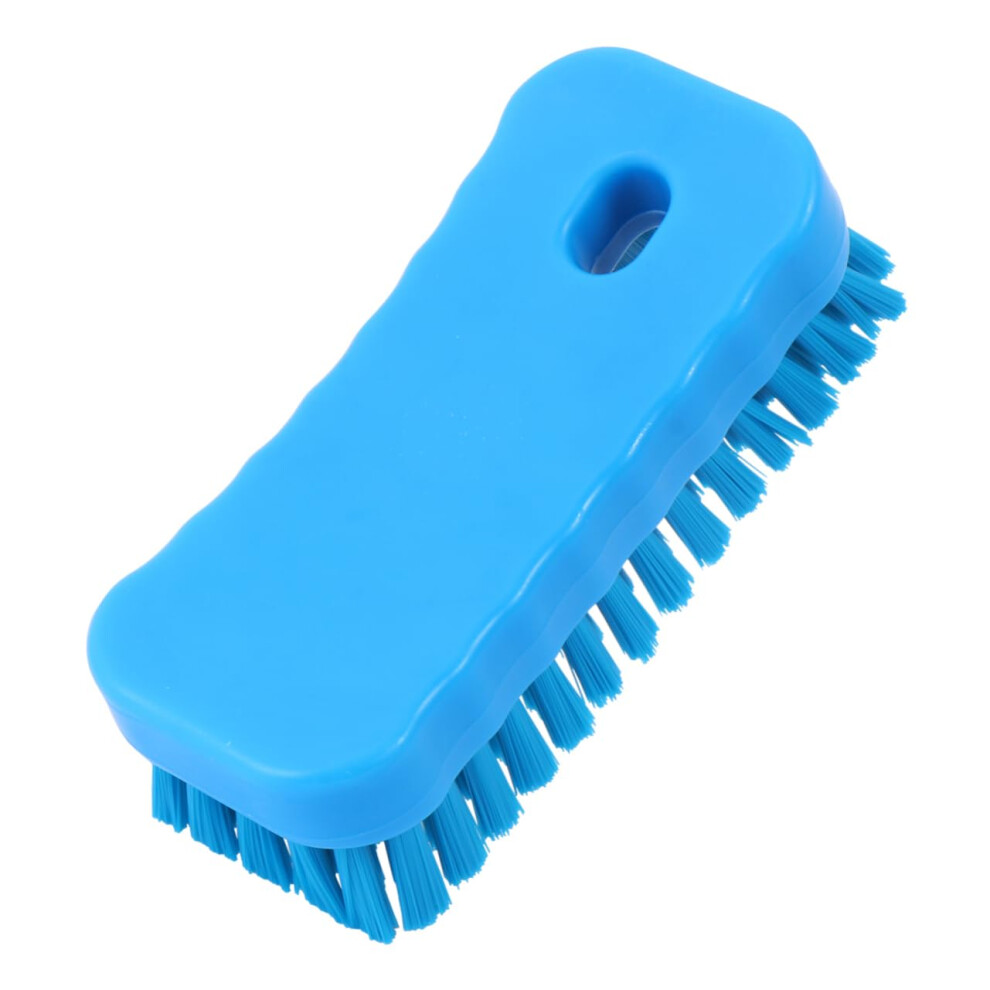 Blue Nail Cleaning Brush For Manicure And Pedicure With Soft Gentle Bristles Multiuse Scrubber