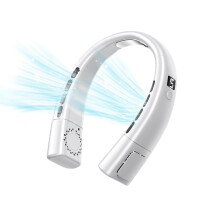 Portable Neck Fan with LED Display, 5Speed Hands  Wearable Cooling, Bladeless Quiet Design