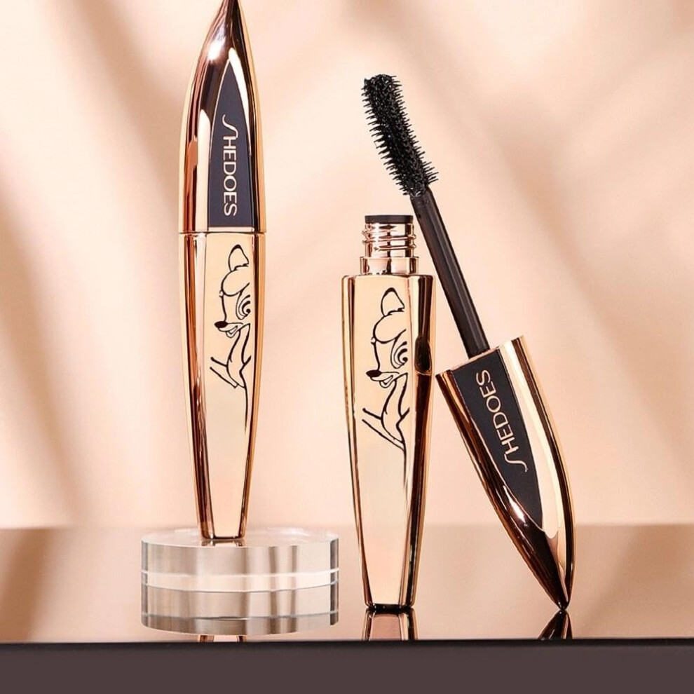Waterproof Volumizing Mascara Very Black Vegan Cruelty SmudgeProof LongWear Curved Brush