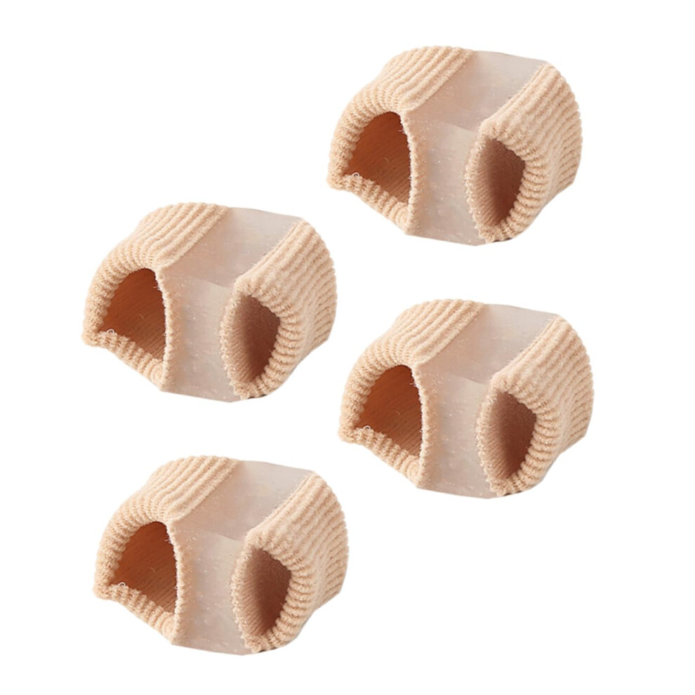 Toe Separators Bunion Corrector 4pcs Reusable Gel Spacers for Overlapping Toes and Daily Comfort
