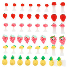 Toe Separators 24pcs Reusable Silicone and Foam Pedicure Spacers Cute Nail Art Set Pink and Purple