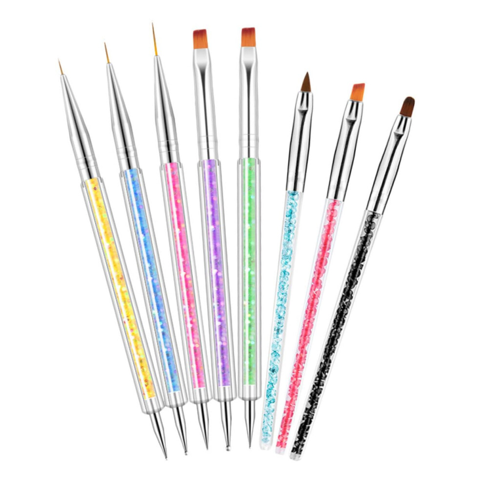 Dual Tip Nail Art Pens Set with Precise Tips and Ergonomic Grip for Manicure Design