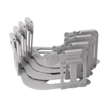 4 Pieces Sheet Fasteners Non Slip Clips Foldable PP Material Grey Bed Sheet Fixers For Children And Adults Hotels