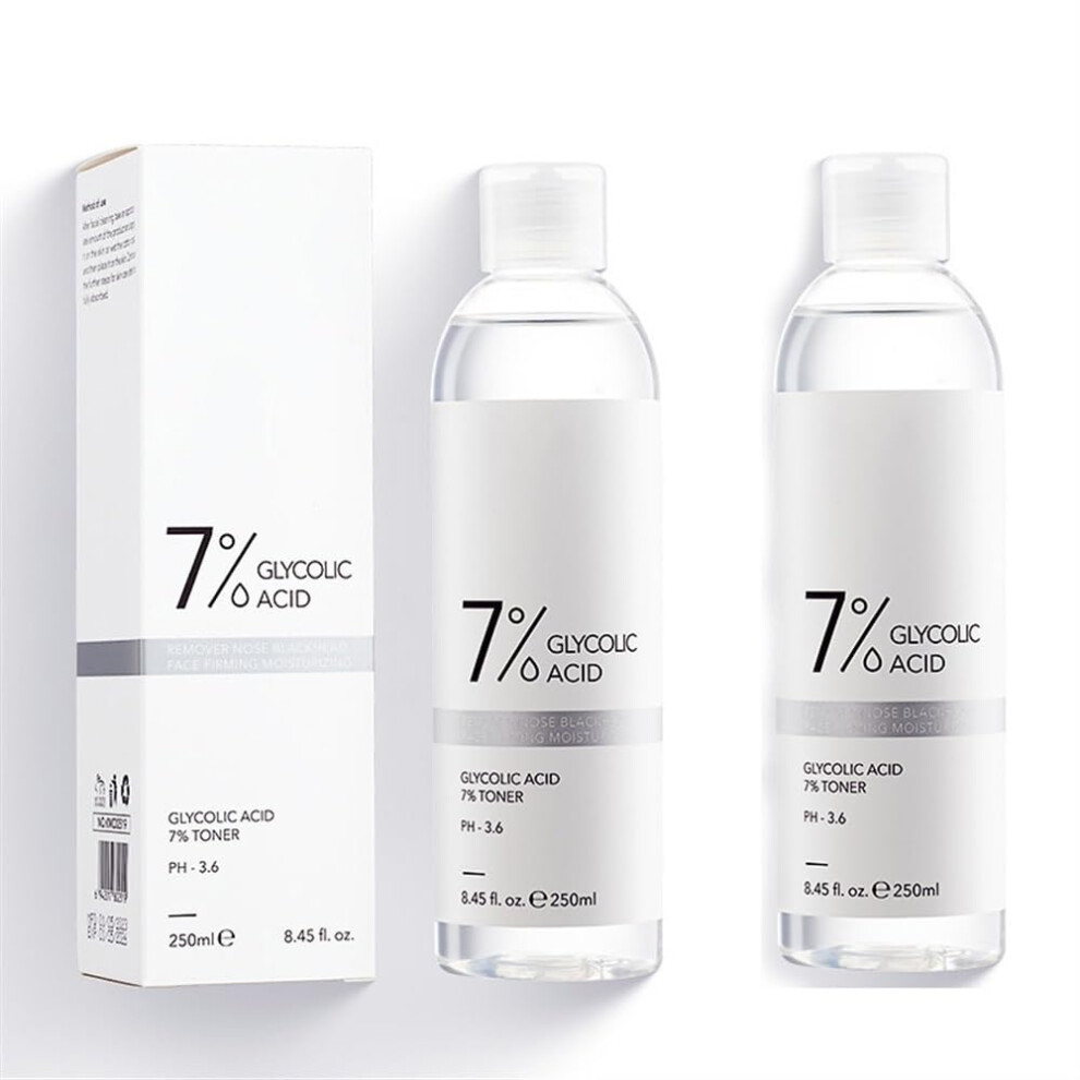 Glycolic Acid Toner for Face 7% Exfoliating Facial Toner with Aloe Vera Hydration 8.45oz 2 Pack