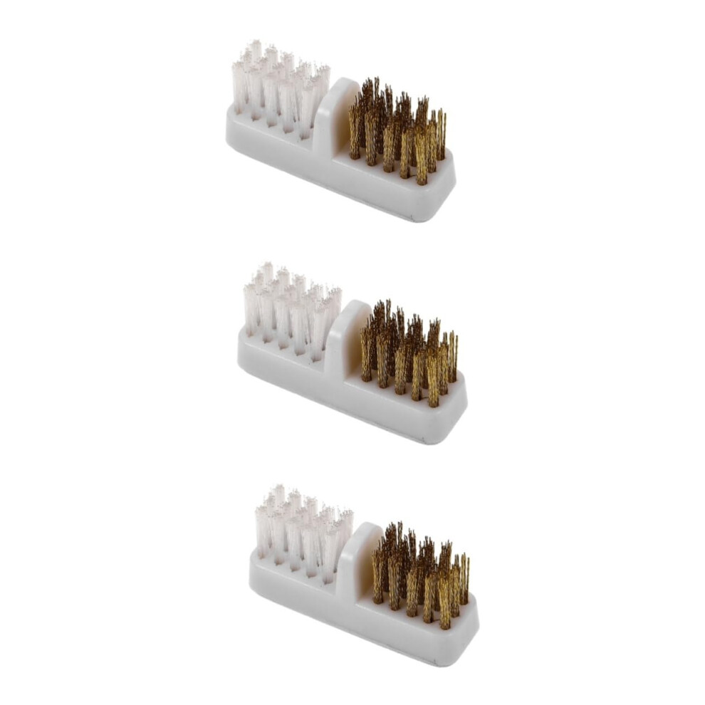 Nail Drill Bit Cleaning Brush Set with Copper Wire for Precision Groove Manicure and Pedicure
