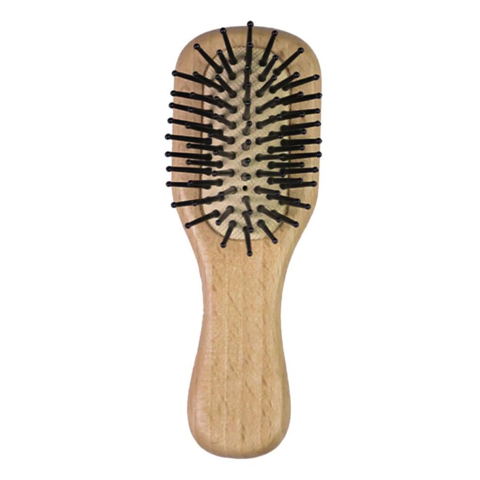 Travel Hair Brush with Soft Bristles for Gentle Scalp Care, Compact Detangling for Kids and Adults