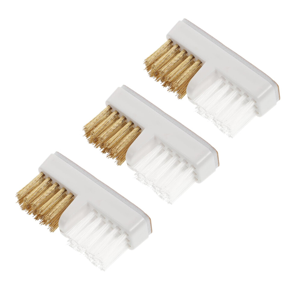 Nail Drill Cleaning Brush Set 3pcs Copper Wire Bits Deep Groove Cleaner Ergonomic Reusable