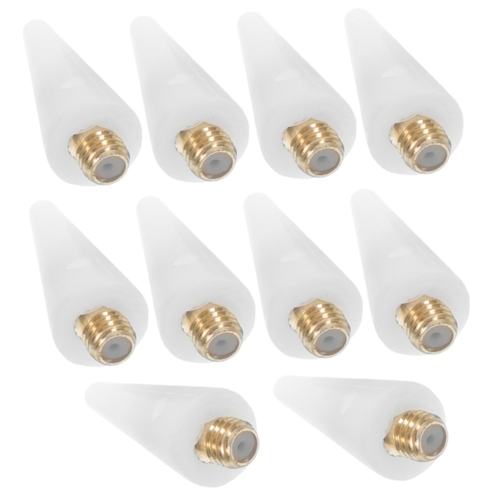 10pcs Dual Ended Nail Art Rhinestone Picker Pen with Replacement Wax Heads for Precise Gem Placement