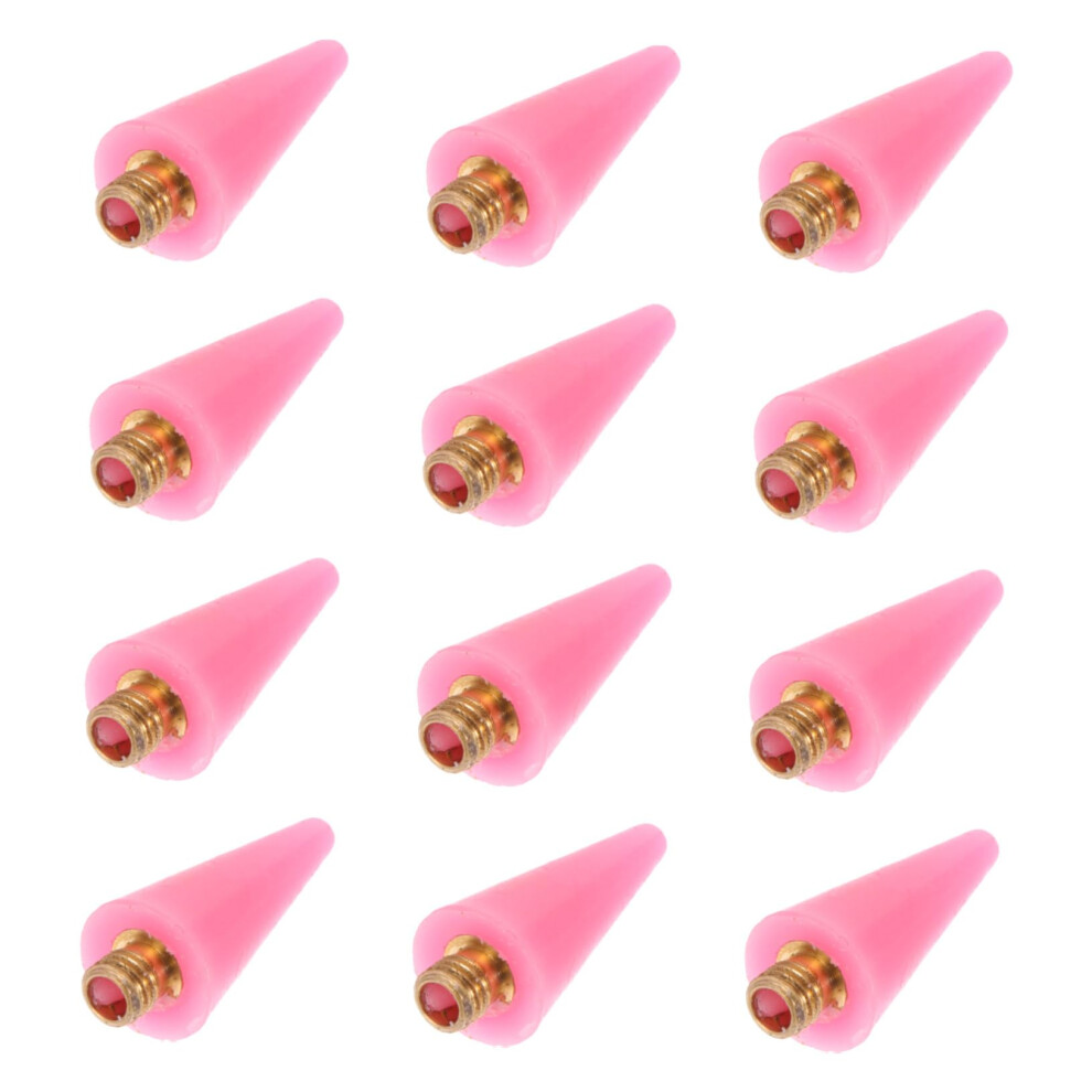 Pink 12Pcs Wax Pencil Replacement Tips For Nail Art Rhinestone Picker Pens And Jewelry