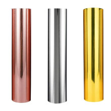 Adhesive Vinyl Sheets Glossy Chrome Gold Silver Rose Gold Metallic Waterproof for Cricut Silhouette