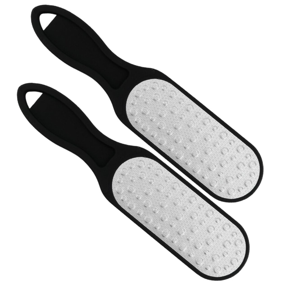 2pcs Professional DoubleSided Foot File Callus Remover with Ergonomic Grip for Pedicure Care