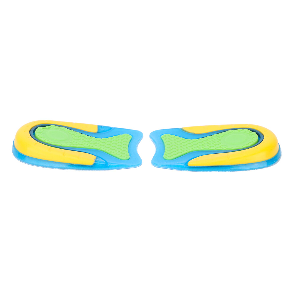 Flexible Heel Support Cups Shock Absorption Breathable Half Insole for Pain Relief