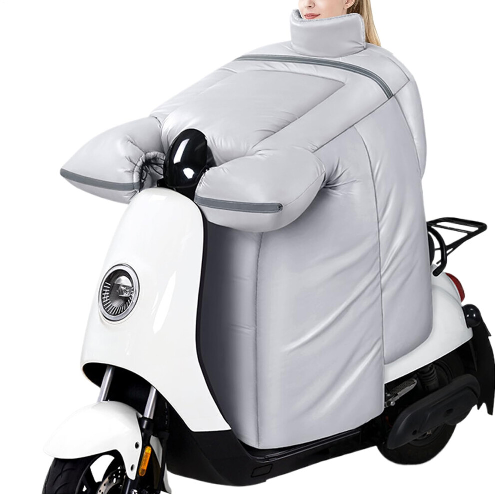 Waterproof Motorcycle Leg Cover With Thick Fleece Lining, Windproof Scooter Apron For Winter Riding 9164114369437