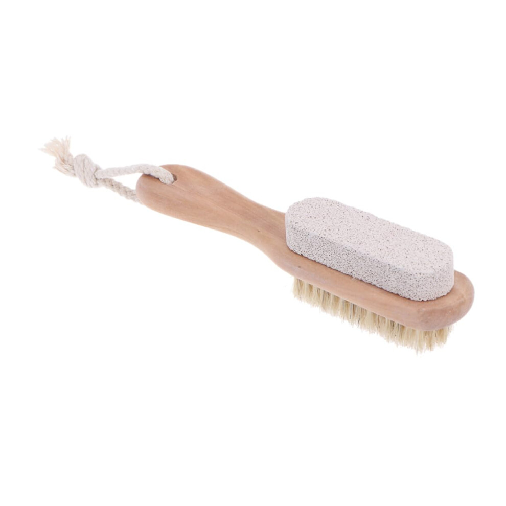 Double Sided Foot File and Pumice Brush Pedicure Tool for Dead Skin Removal and Smooth Feet