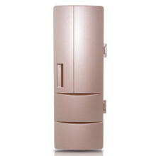 USB Mini Fridge Rose Gold USB Powered Cooler and Warmer for Drinks Car Office Travel