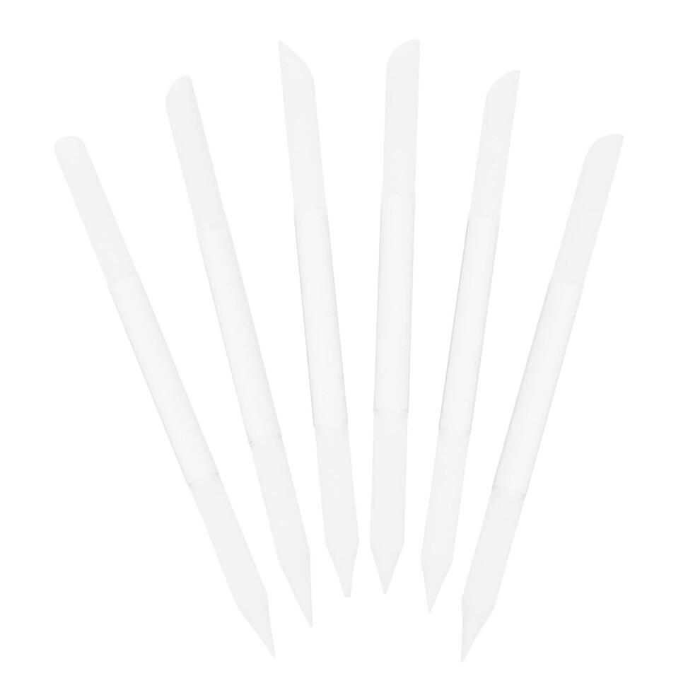 Glass Nail File Set 6pcs DoubleSided Crystal Files for Precise Nail Shaping and Cuticle Care