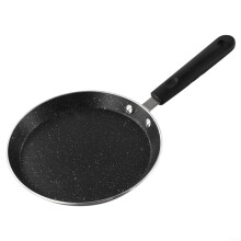 Non Stick Pancake Pan for Induction Hob, 18cm Crepe Pan with Marble Coating and CoolTouch Handle