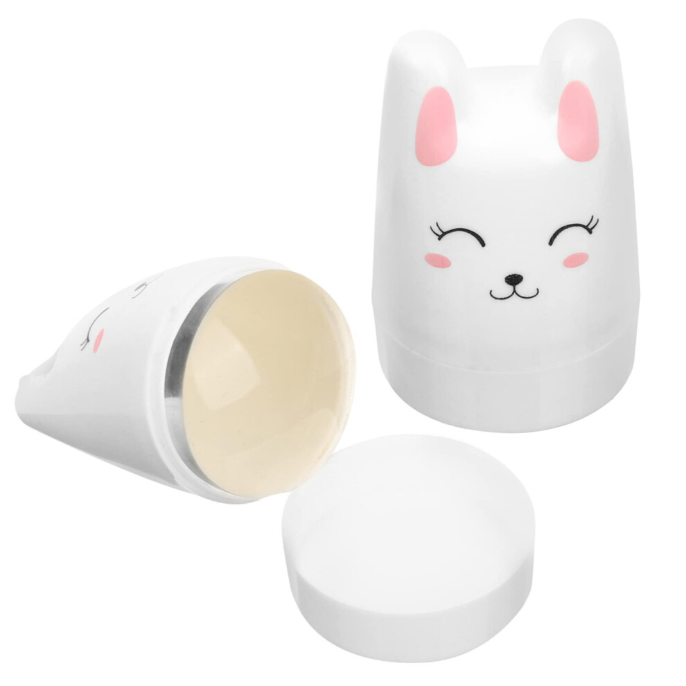 Nail Stamping Kit with Silicone Bunny Stamper for DIY Manicure and Salon Precise Design Transfer