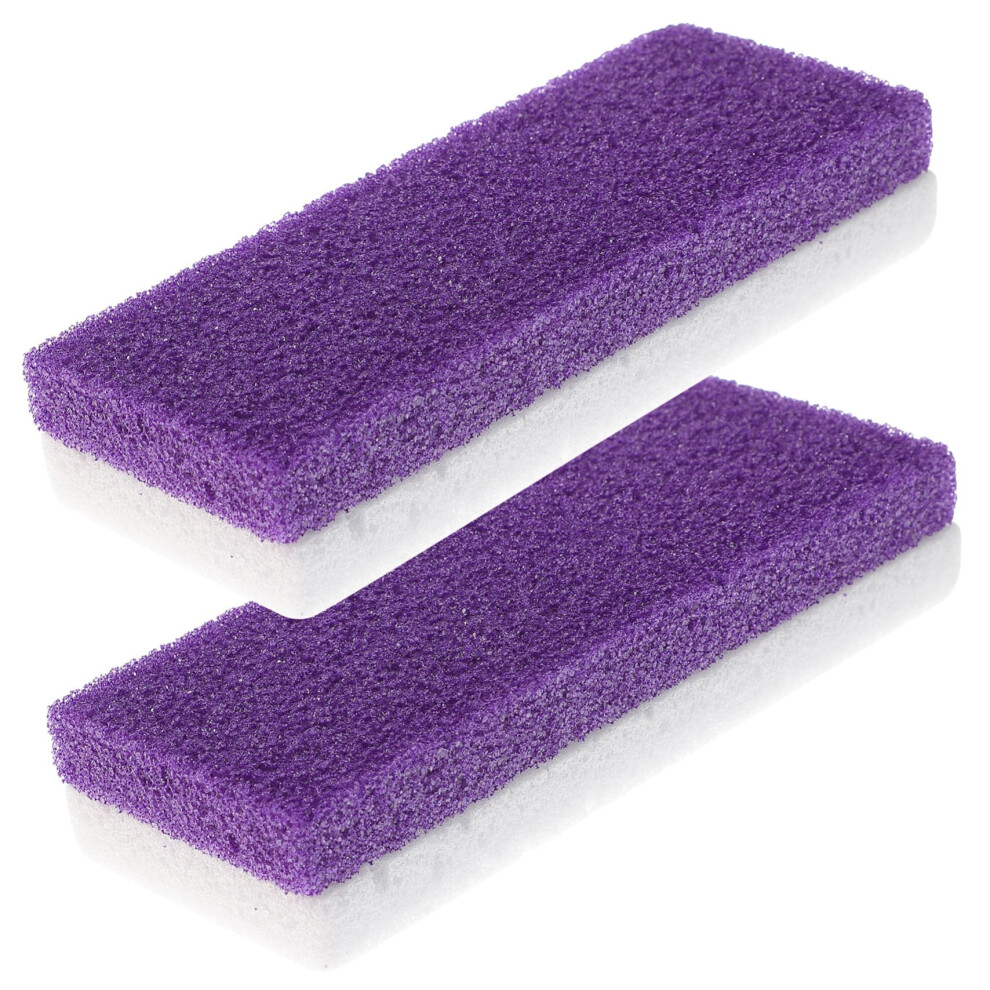 Natural Pumice Stone Foot Scrubber for Callus Removal with Ergonomic Grip, Random Color