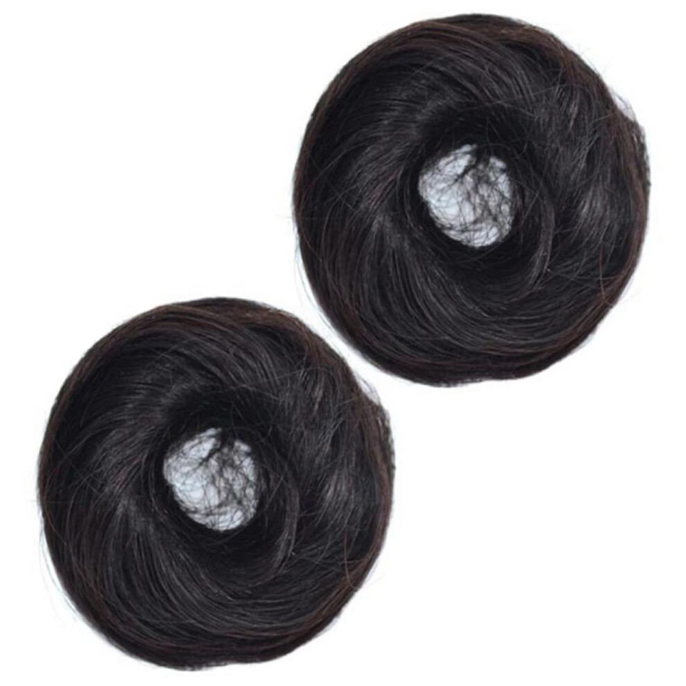 Unisex Hair Bun Maker With Selfadjusting Secure Hold For Quick Updos And Chignons, Natural Color, 2Pcs