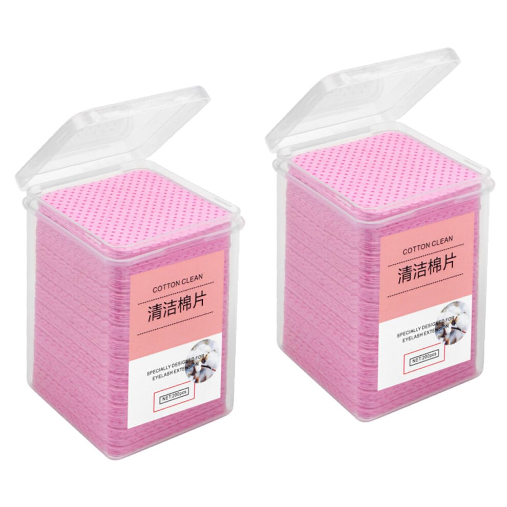 400pcs Eyelash Extension Glue Remover Wipes for Tweezers and Tools, Fast Residue Cleaning Pads