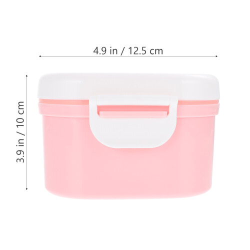 Milk Powder Travel Container Pink Pp 1pcs 1
