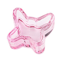 Butterfly Shape Acrylic Nail Dappen Dish Crystal Nail Art Cup with Easy Clean Glass Surface