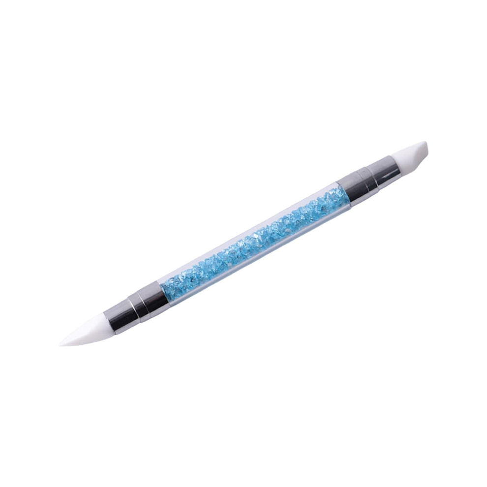 Nail Art Silicone Sculpting Pen Set with Acrylic Handle for Precise 3D Carving and Design