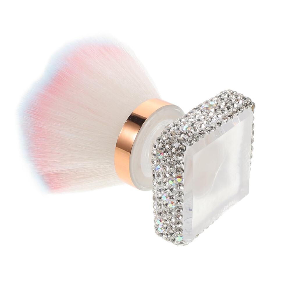 Multifunctional Makeup Brush for Smooth Powder and Nail Dusting with Soft Durable Bristles