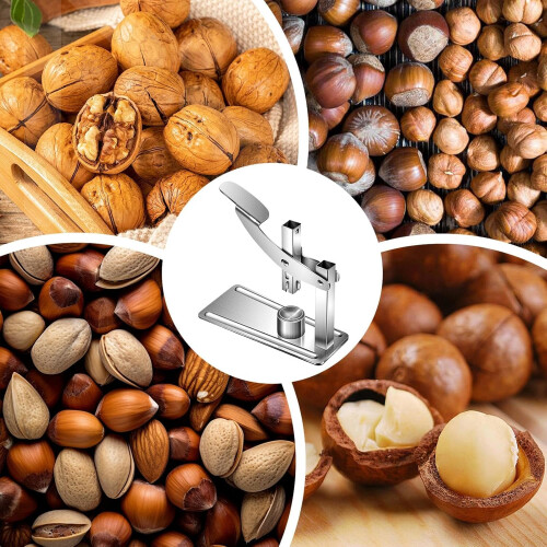 Chestnut Cutter Stainless Steel Nutcracker Tool for Walnuts Pecans Hazelnuts with Easy Grip 2