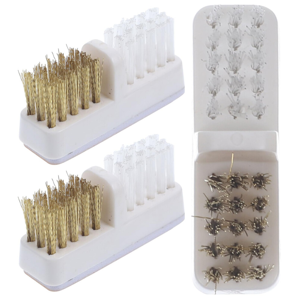 Nail Drill Bit Cleaner With Durable Copper Wire Brush For Deep Clean Manicure Salon And Home 9164114364760