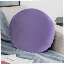 Round Pillow Covers 17.72Inch Soft Cozy Fabric, Zip Closure, Decorative Throw Pillow Case for Home Office Sofa Bed