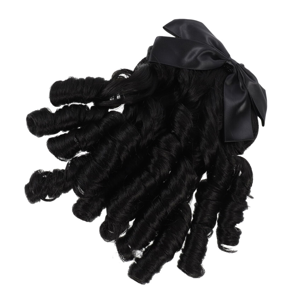 Curly Ponytail Extension for Women 22 Inch Clip In Synthetic Wig Hairpiece with Instant Volume