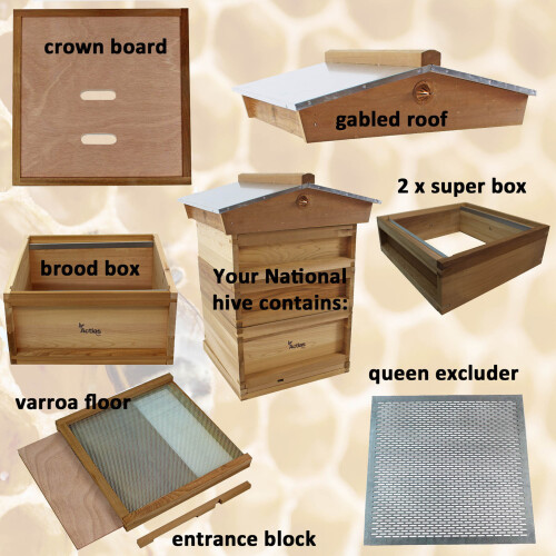 National Cedar Beehive with Gabled Roof Flat-Packed 1
