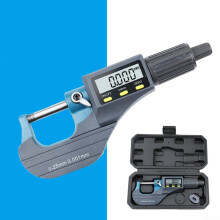 025mm Electronic LCD Digital Display Outside Micrometer, 0.001mm Resolution, Accuracy, Inch/Metric Conversion