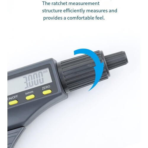 025mm Electronic LCD Digital Display Outside Micrometer, 0.001mm Resolution,  Accuracy, Inch/Metric Conversion 1