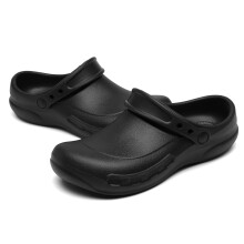Chef Shoes Non Slip Waterproof Oil Resistant Kitchen Clogs Wide Fit Work Footwear Black UK 7