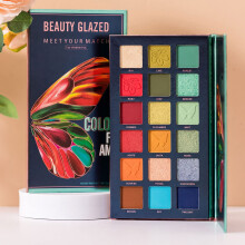 18 Color Eyeshadow Palette Matte Shimmer Glitter Waterproof LongLasting Pigmented Makeup Palette