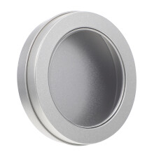 Food Grade Tinplate Storage Box With Window Candy Cake Case For Office Home Organizer, Compact Cookie Keychain Holder