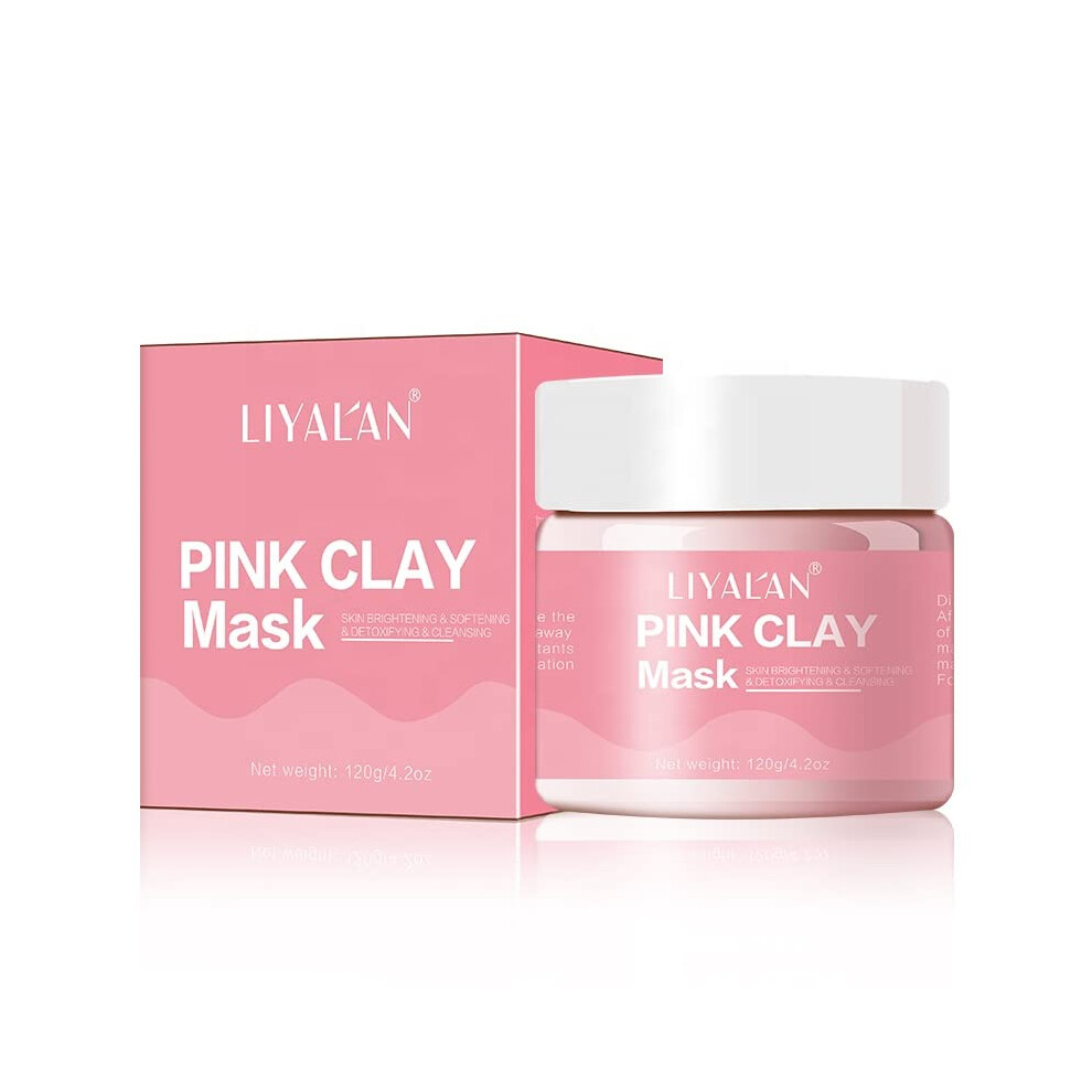 Rose Clay Face Mask for Deep Pore Cleansing, Gentle Exfoliation and LongLasting Hydration