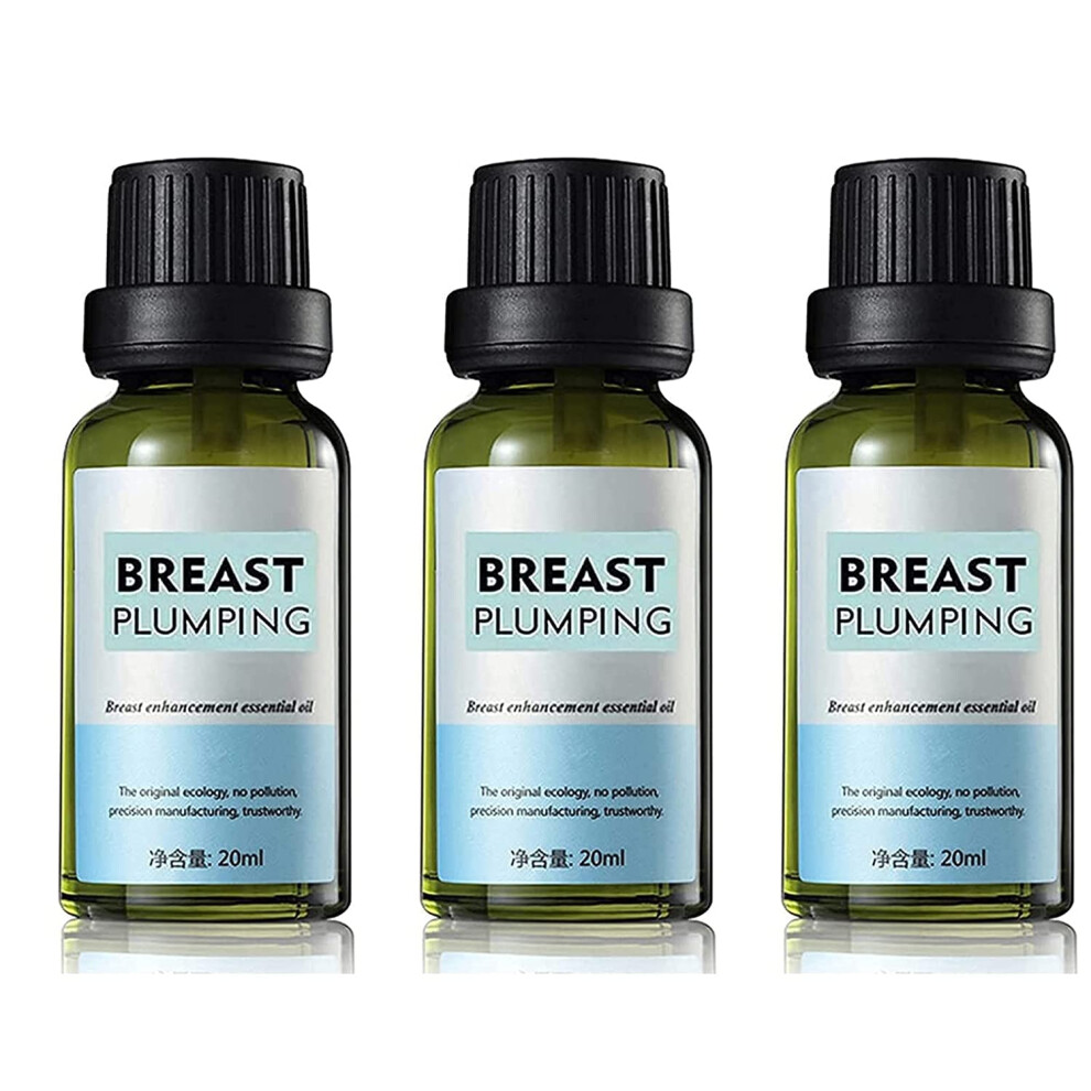 Breast Enhancement Oil 3pcs Natural Bust Firming Essential Oil for Women Lifting and Plumping