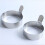 Stainless Steel Fried Pancake Mold 7.5 cm Diameter Silver Kitchen Accessory Pancake Ring 5