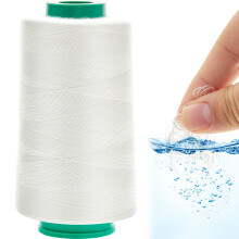 Water Soluble Thread Spool 10000ft White Dissolvable Cotton for Quilting Basting Sewing Crafts