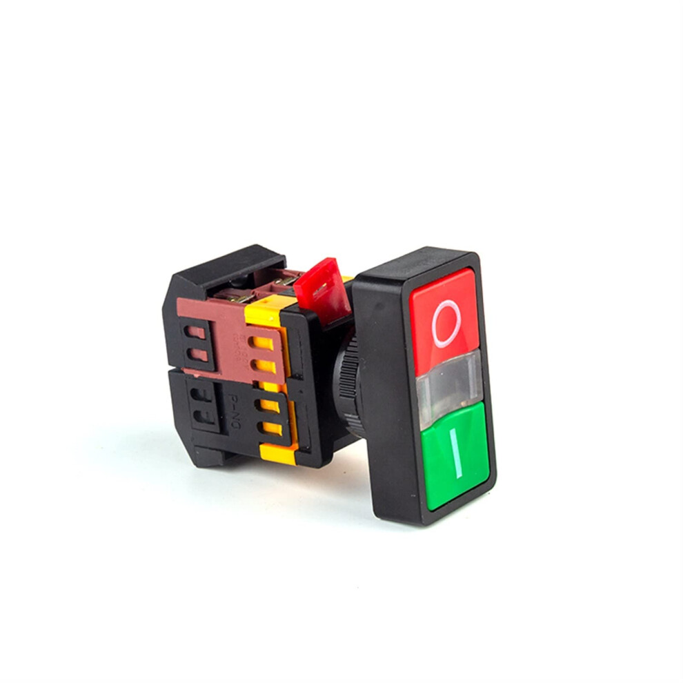 22Mm Start Stop Push Button Switch 110V 10A 660V Latching On/Off Control Momentary Light 9365369556959