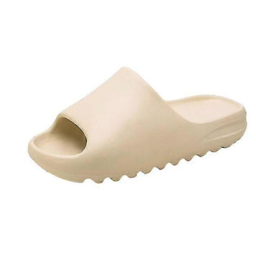 (37,Creamy-white)Pillow Slides Shower Shoes Slippers Quick Drying